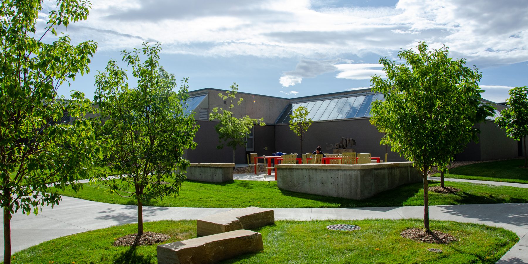 External Image of the Northwest Corner of the Visual Arts Building at CSU